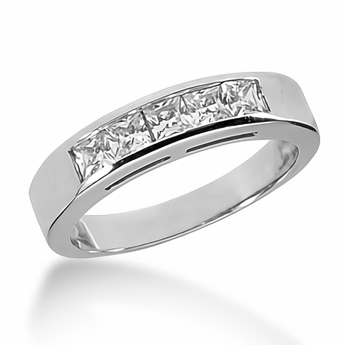 Arezzo Accented Princess cut Engagement Ring